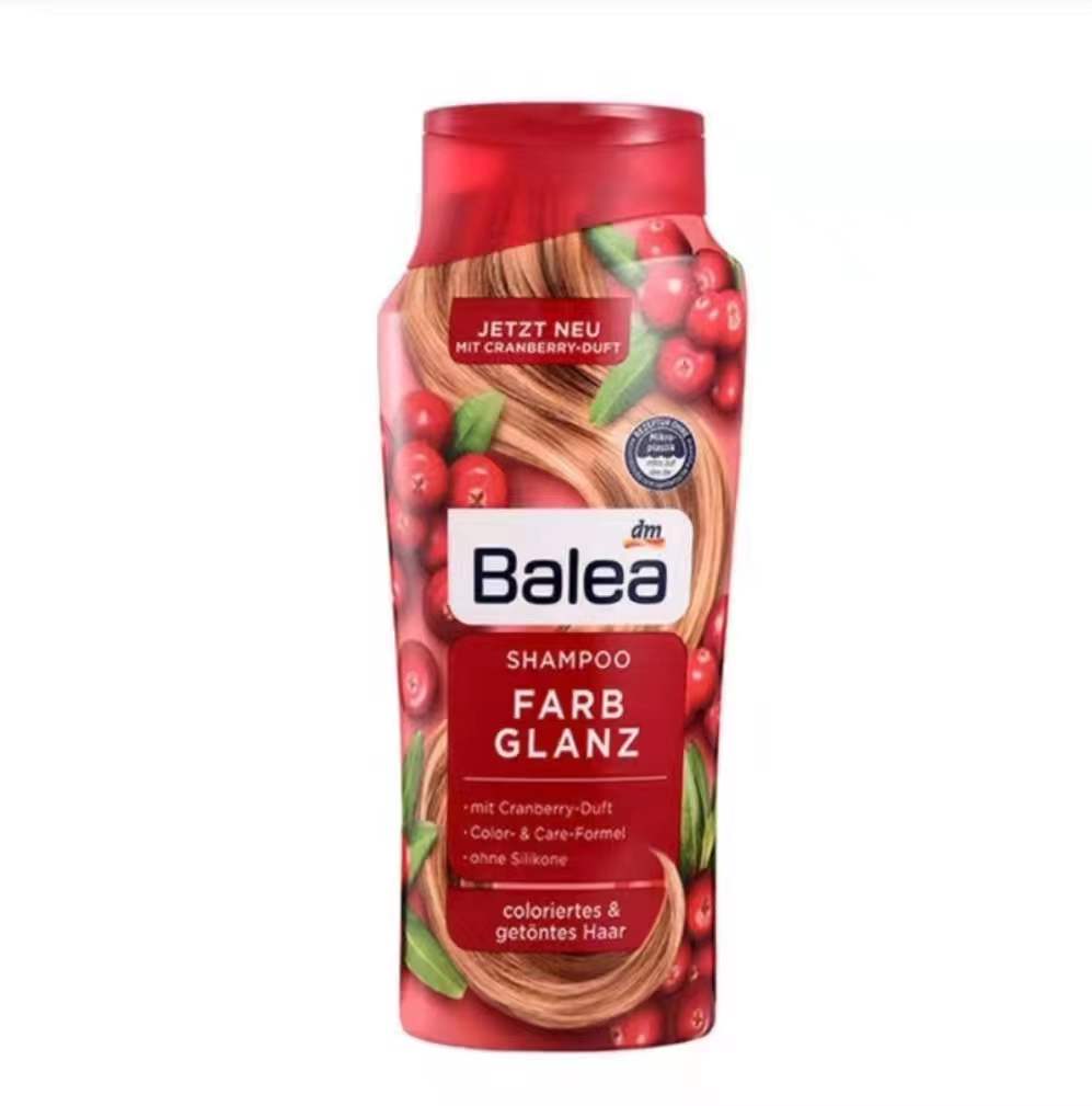 德国原装进口 芭乐雅（Balea）蔓越莓温和滋润锁色固色柔顺滋养洗发水300ml